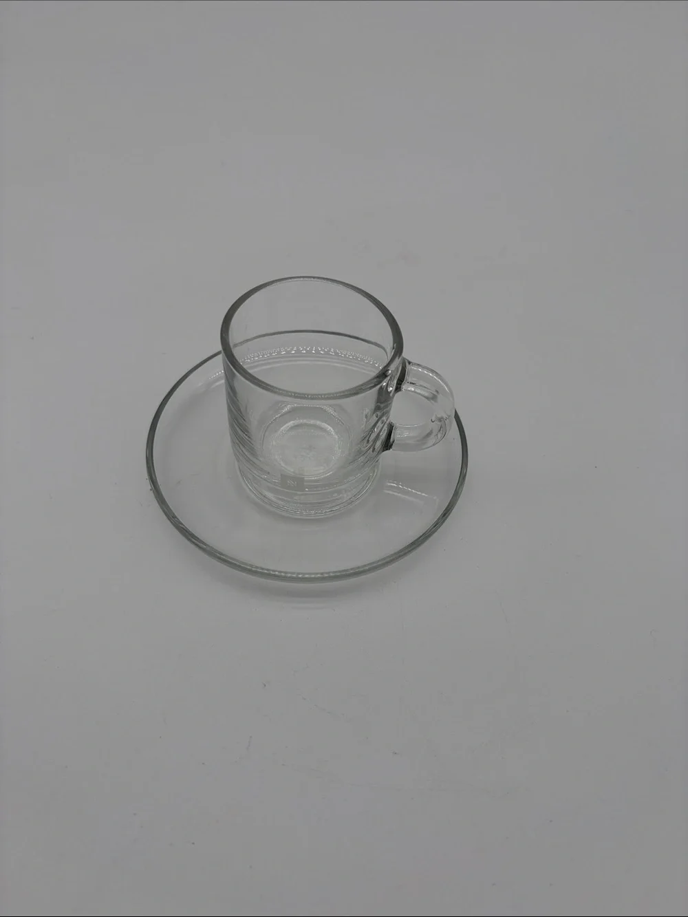 Nespresso Glass Espresso Vertuo Cup with Saucer Made in France
